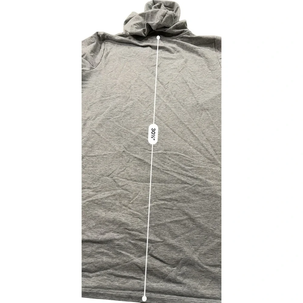 Michael Kors Short Sleeve Hoodie Gray Womens Large Athleisure Workout Sports EUC